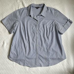 George Striped Short sleeve Buttons up Collared Shirt